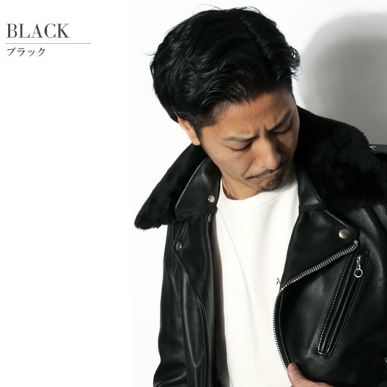 Schott N.Y.C（ショット） 【ポイント10倍】Schott 襟ボア ライダース