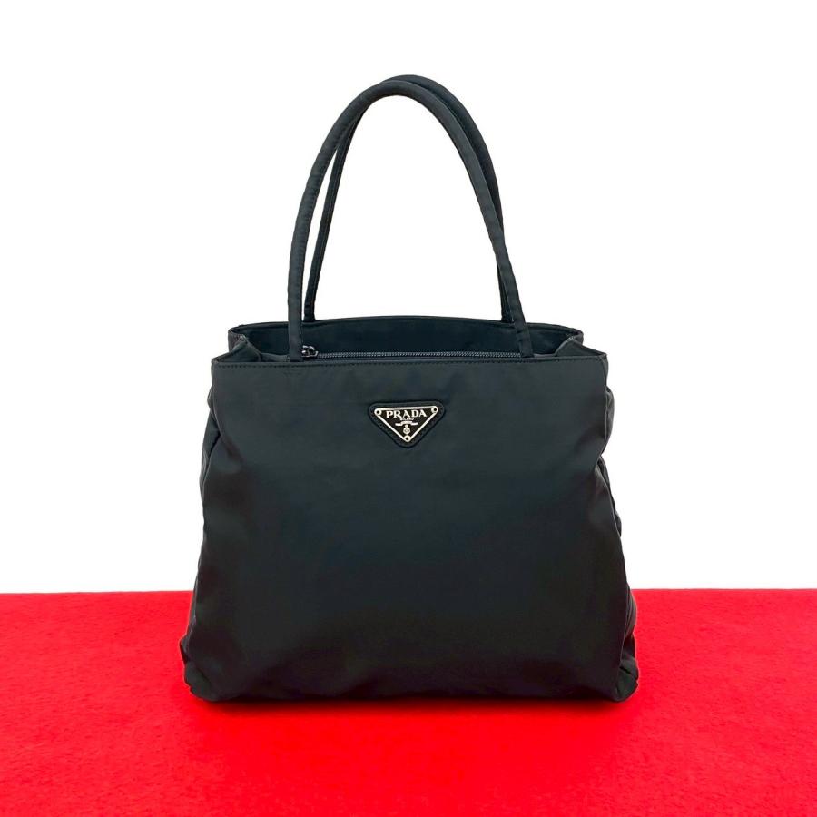 PRADA（プラダ） 極 美品 希少品 三角ロゴ シルバー 金具 プレート