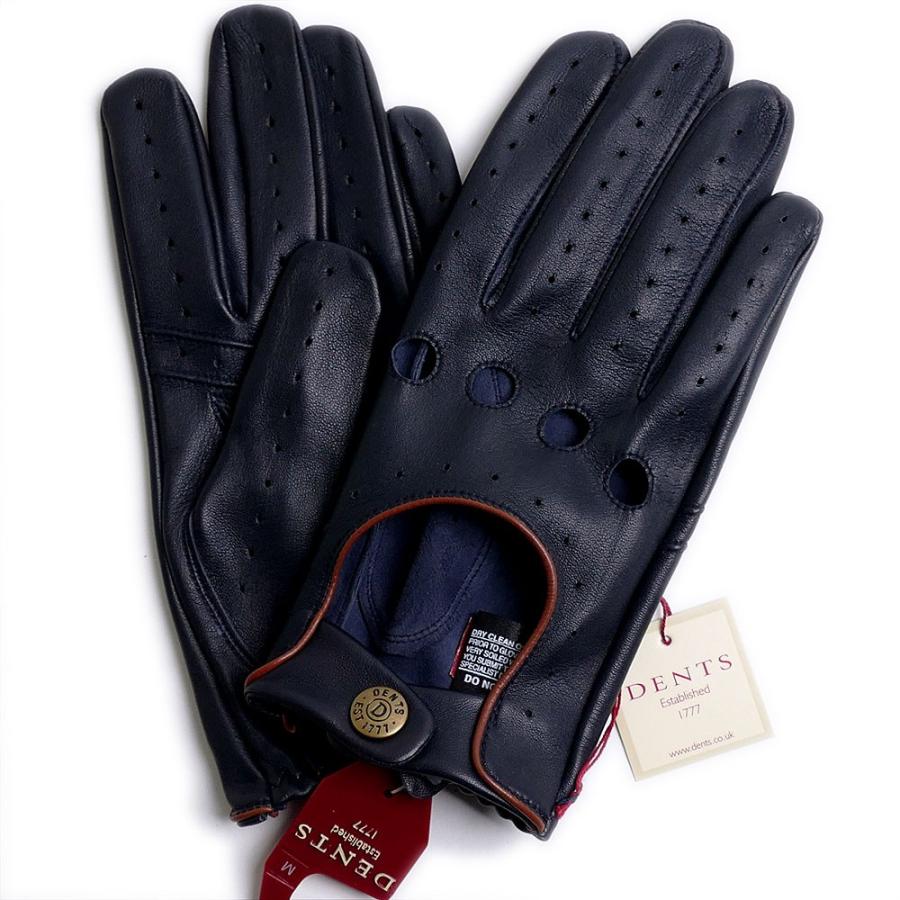 DENTS（デンツ） ドライビング グローブ 5-1011 Navy Tanメンズ 手袋