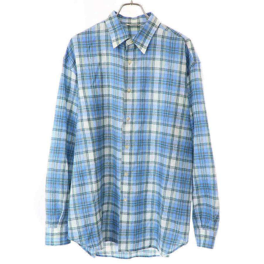 AURALEE（オーラリー） 24AW AIRY WOOL CHECK SHIRT エアリーウール