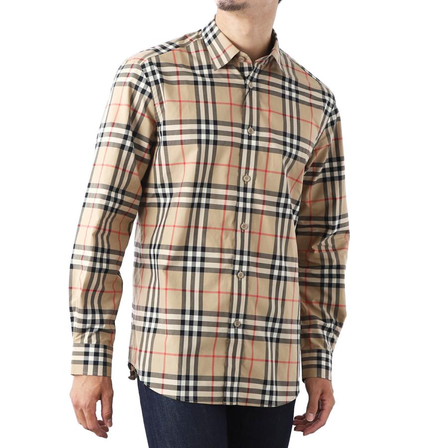 BURBERRY（バーバリー） 長袖レギュラーカラーシャツ CAXTON ベージュ