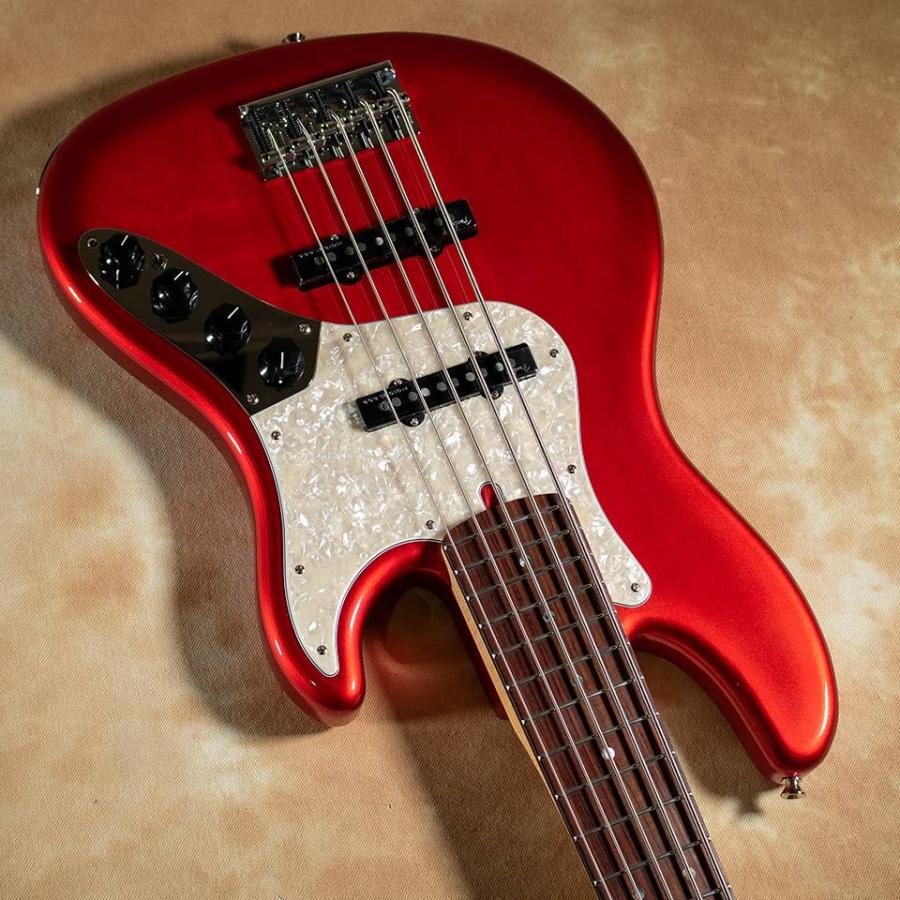 Fender/Made in Japan Limited Deluxe Jazz Bass V Crimson Red Burst