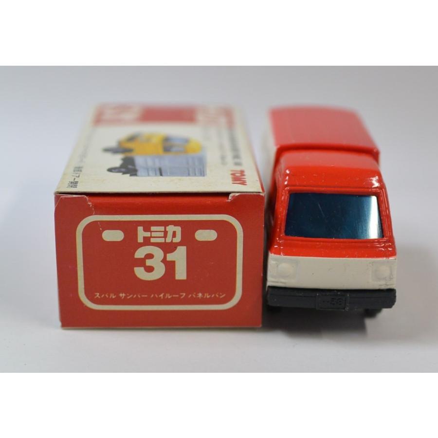 トミカ 日本製 31 スバル サンバー ハイルーフ パネルバン 1/52 赤帽