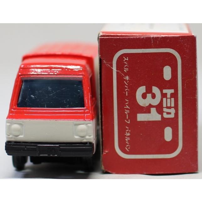 USED】トミカ 日本製 31 スバル サンバー ハイルーフ パネルバン 1/52