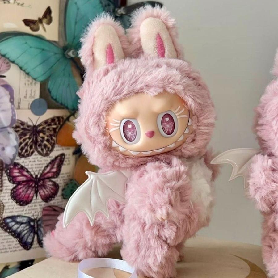 ラブブ服 LABUBU ぬい服 ラブブ着せ替え服 かわいい ピンクの着ぐるみ