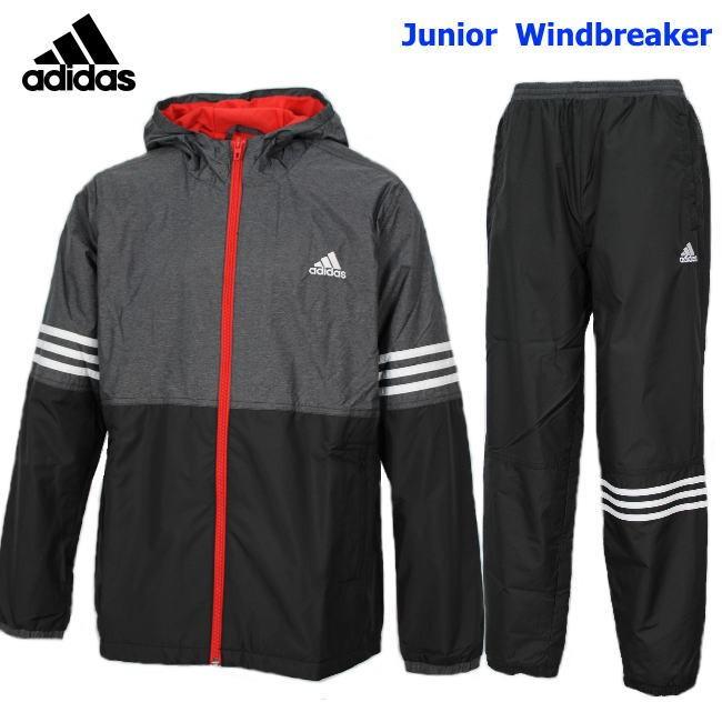 adidas（アディダス） ウィンドブレーカー ジュニア 子ども 上下 裏