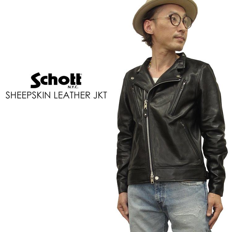 Schott N.Y.C（ショット） Schott ニューダブルブレスト ライダース