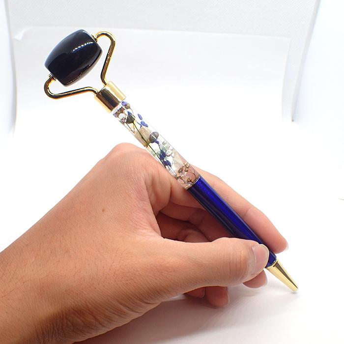 美活ローラー 作成キット (16) ボールペンタイプ 天然石 (ボディ色(No