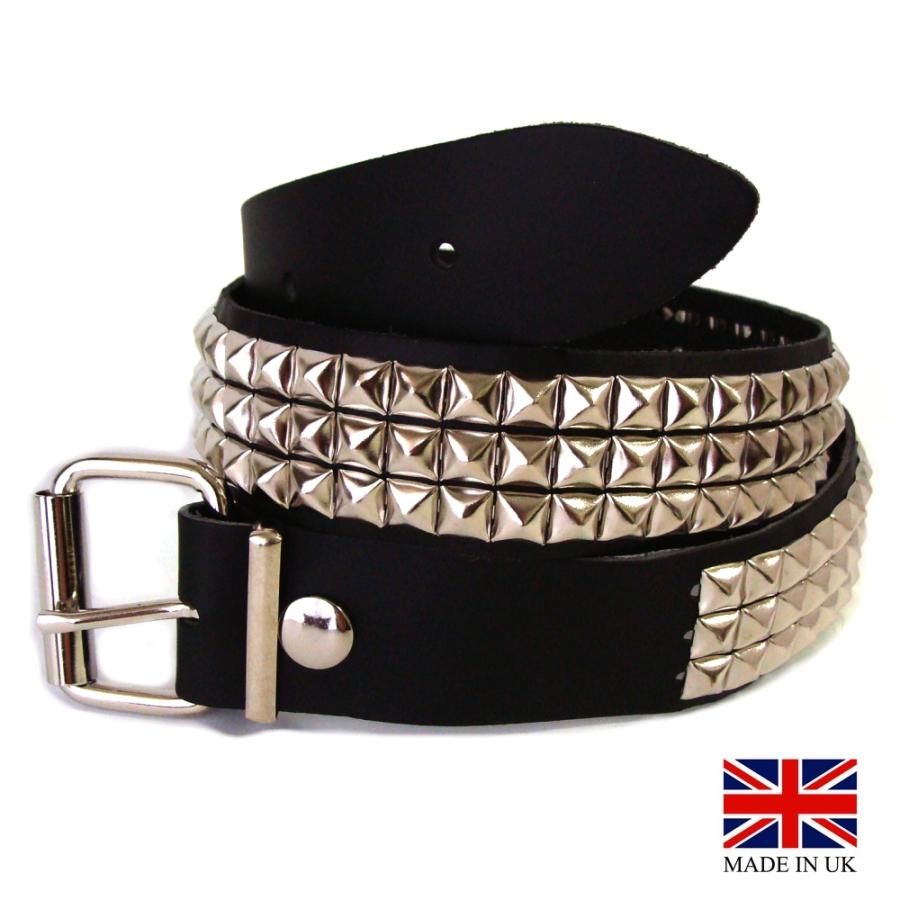 イギリス製 3-Row Small Pyramid Stud Belt 3連スモール ピラミッド