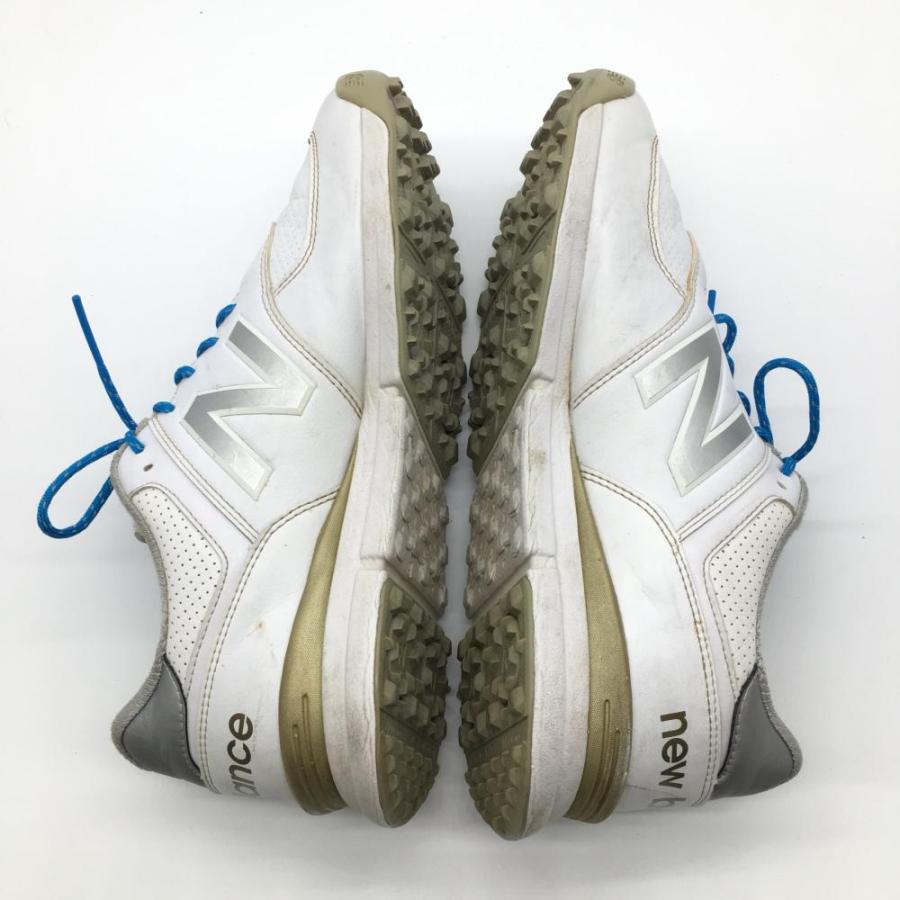 New Balance（ニューバランス） ゴルフシューズ 白×ゴールド MGS574G2