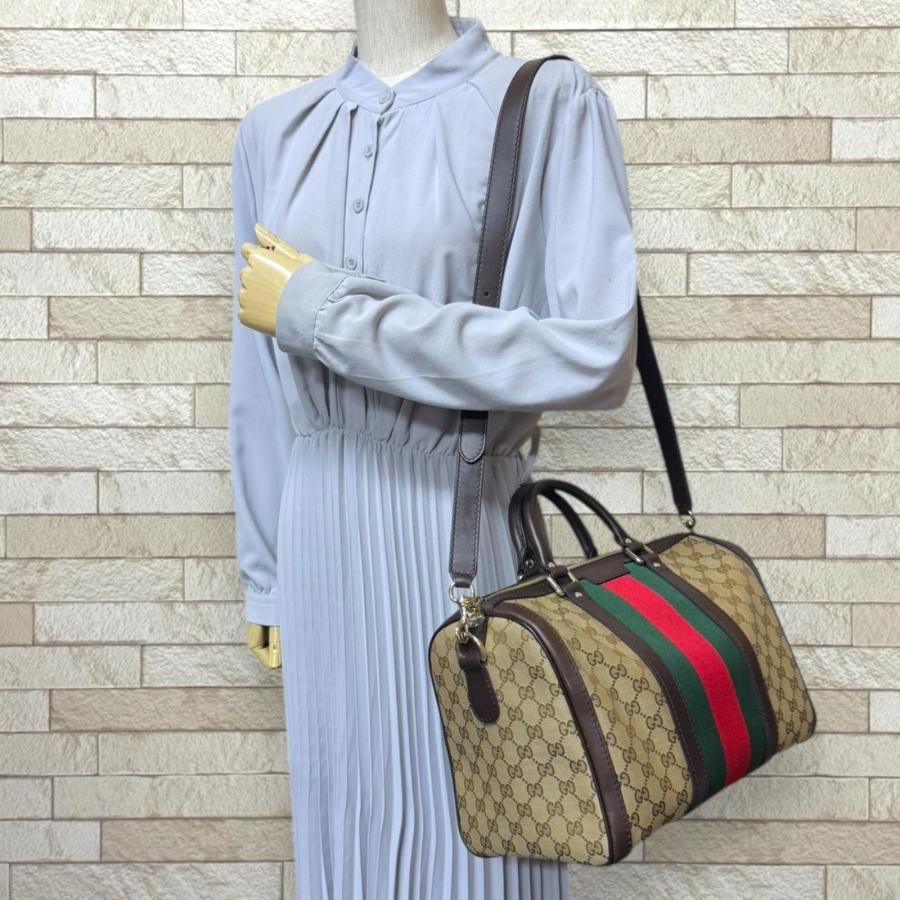 GUCCI（グッチ） GGキャンバス ボストンバッグ GGキャンバス 247205