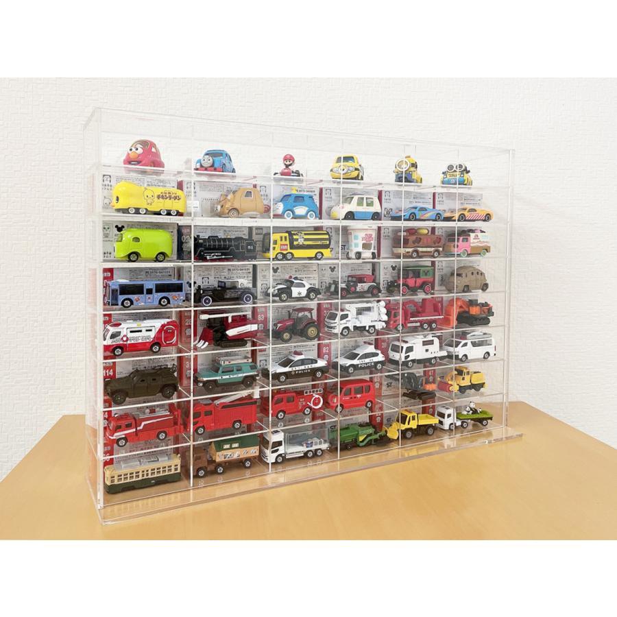 トミカ オールアクリル48M 溝なし トミカのミニカーが最大96台収納可能