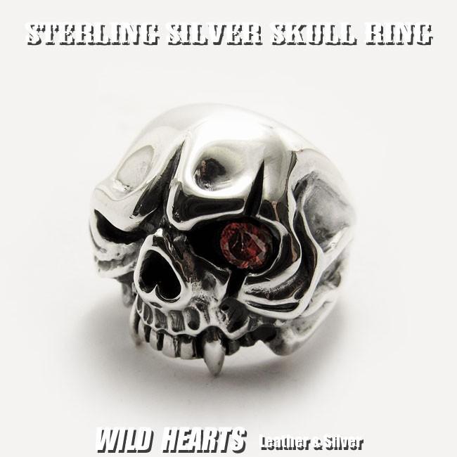 スカルリング シルバーリング メンズ シルバー925 ドクロ 髑髏 指輪