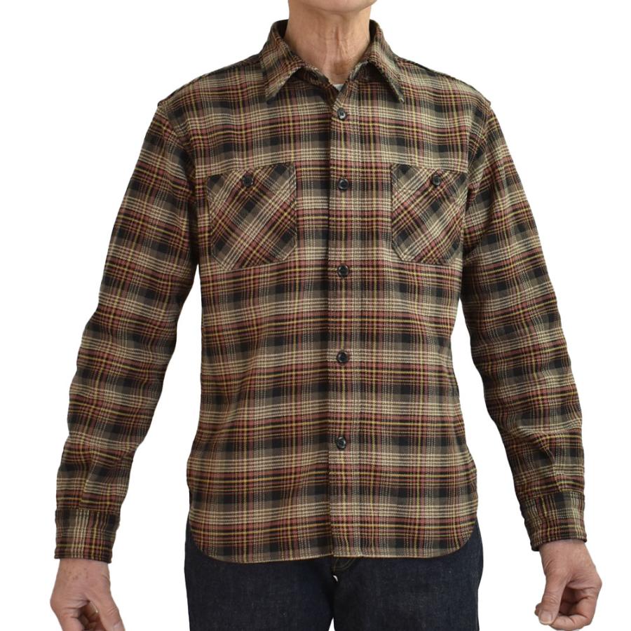 DELUXEWARE（デラックスウエア） シャツ MULTCH CHECK NEL 長袖