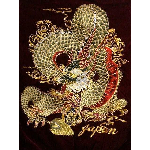 スカジャン 新龍 別珍 日本製本格刺繍 : takafuku1915 - 通販 - Yahoo