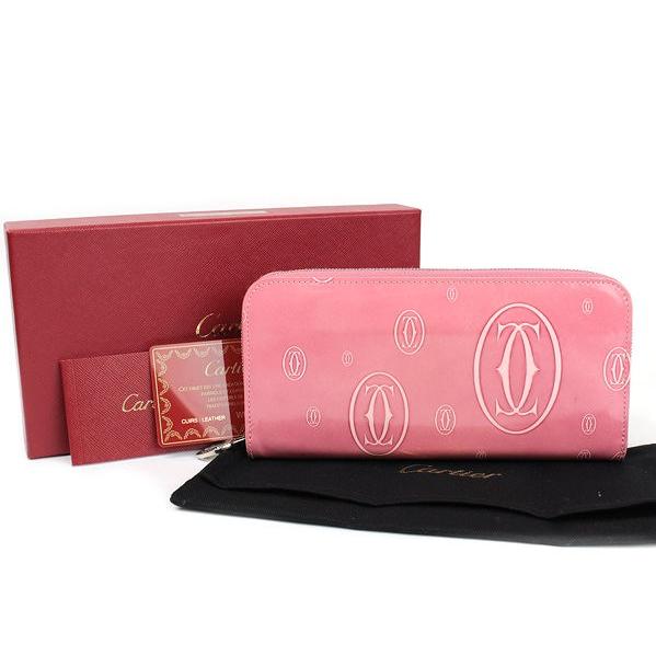 Cartier（カルティエ） カルティエ□ハッピーバースデー 長財布 ピンク