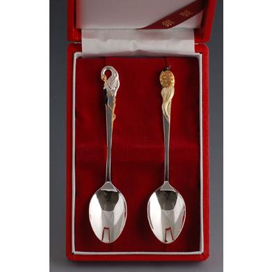 銀製カトラリー「鶴亀」スプーンセット : 銀食器・銀製器の老舗上田