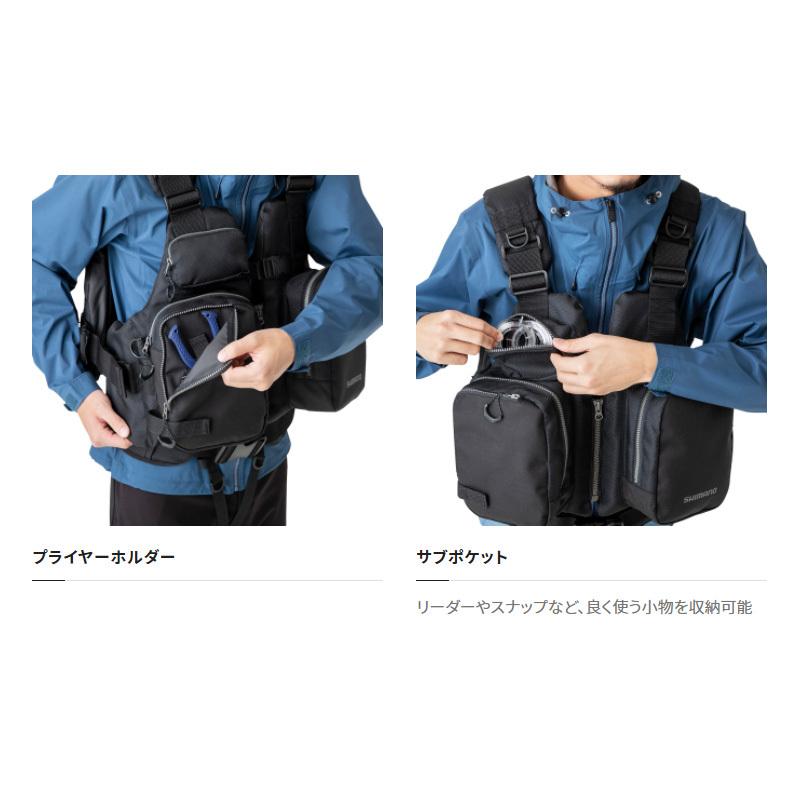 シマノ（SHIMANO） VF-025U サーフベスト F ブラック : 釣具のFTO