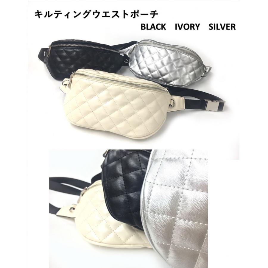 adia ウエストバッグ レディース メンズ おしゃれ キルティング ボディ