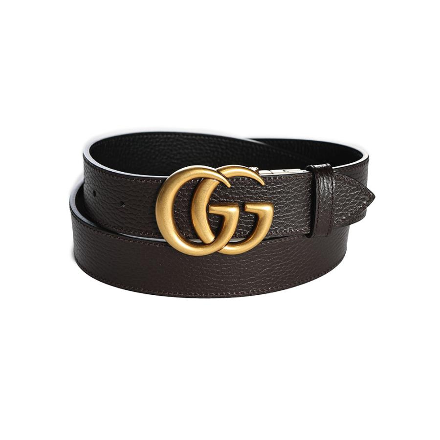 GUCCI（グッチ） ダブルG ゴールドバックル リバーシブル ベルト