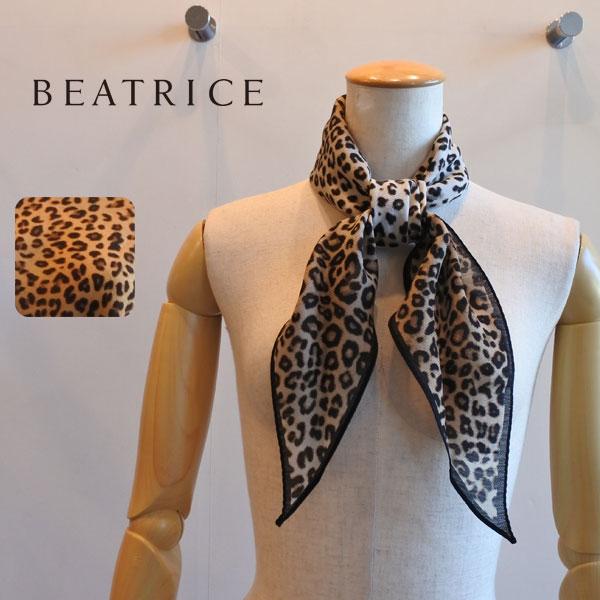 BEATRICE（ベアトリス） ひし型スカーフ 菱形 毛 絹 ワンポイント