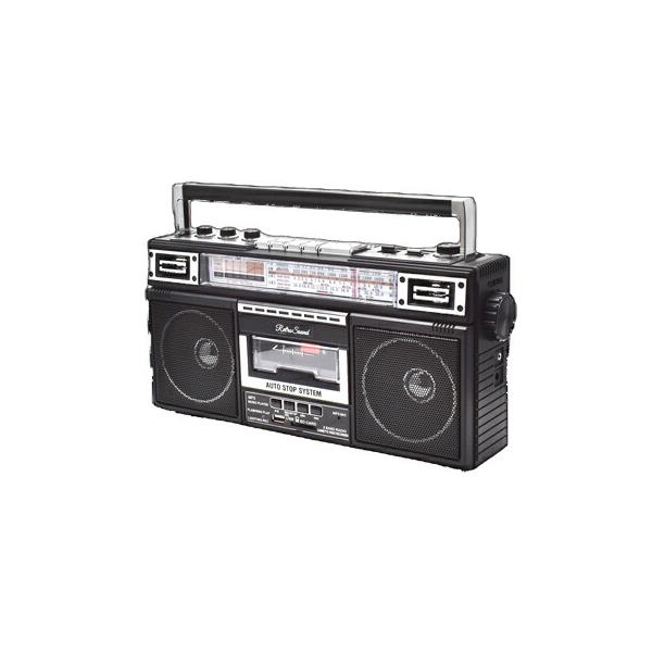 クマザキエイム レトロサウンド・ラジオ・カセット・レコーダー RTR