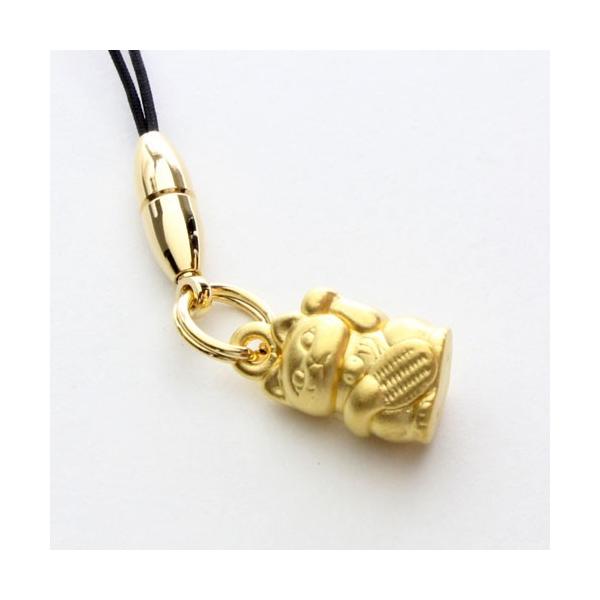 純金 ストラップ 桐箱入り 招き猫 K24 1g 縁起物 : ジュエリーウォーク