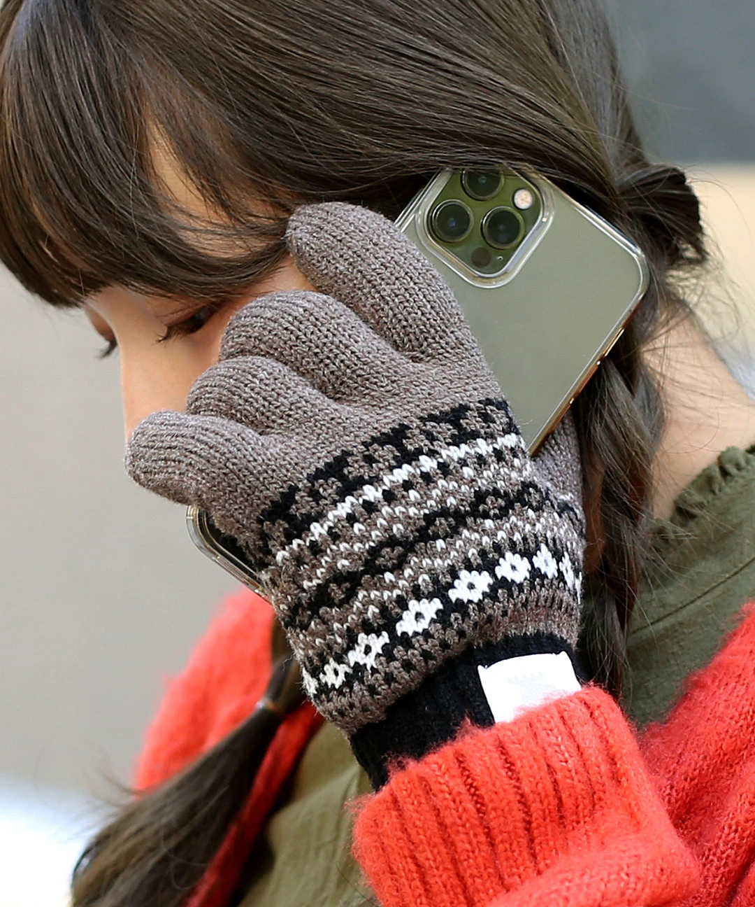 moz 北欧柄裏ボアニット手袋【2月24日(火)15時までの限定価格】 / 手袋