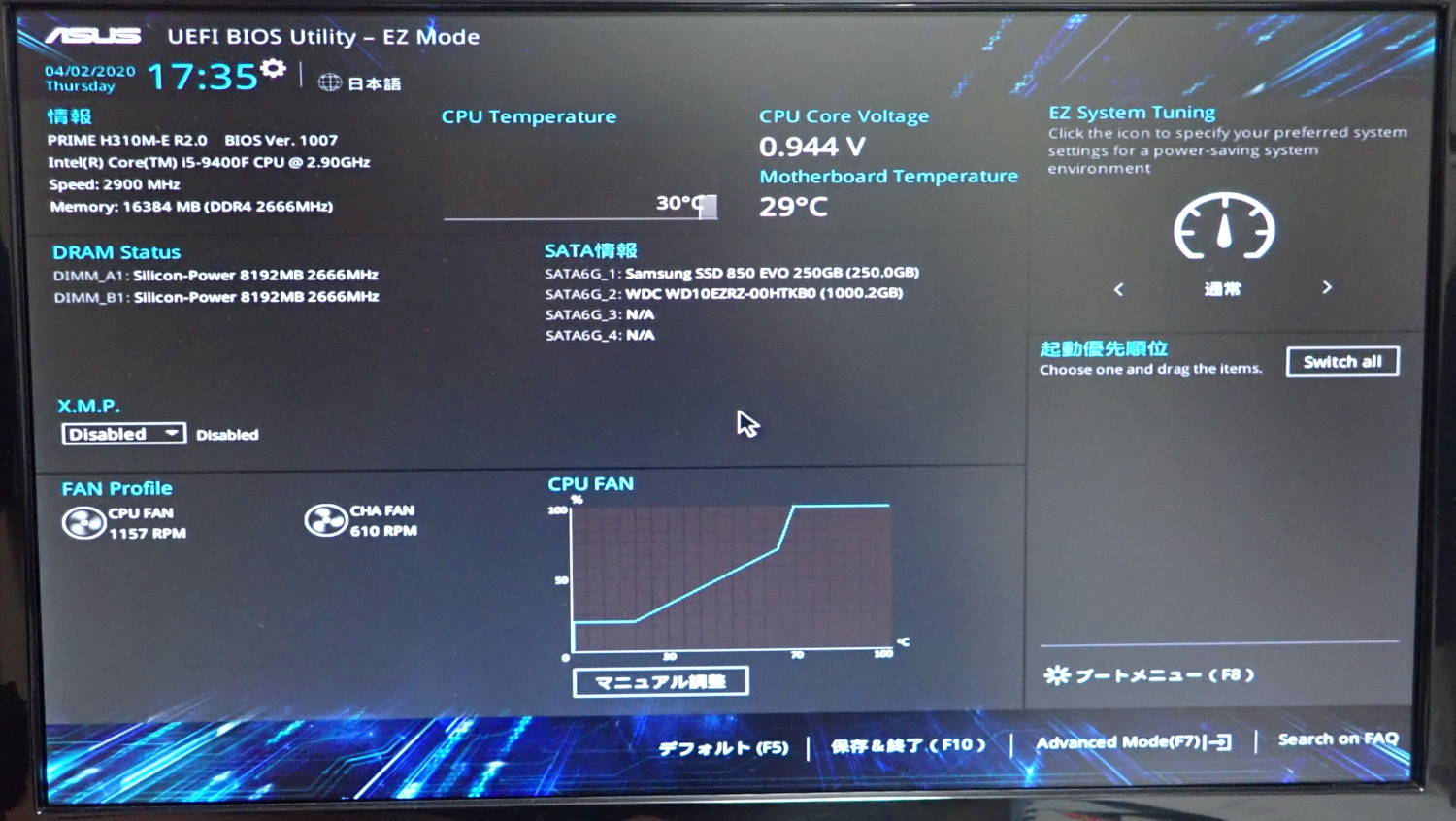 ASUS PRIME H310M-E R2.0 レビュー】MicroATXマザーボードのスペックと