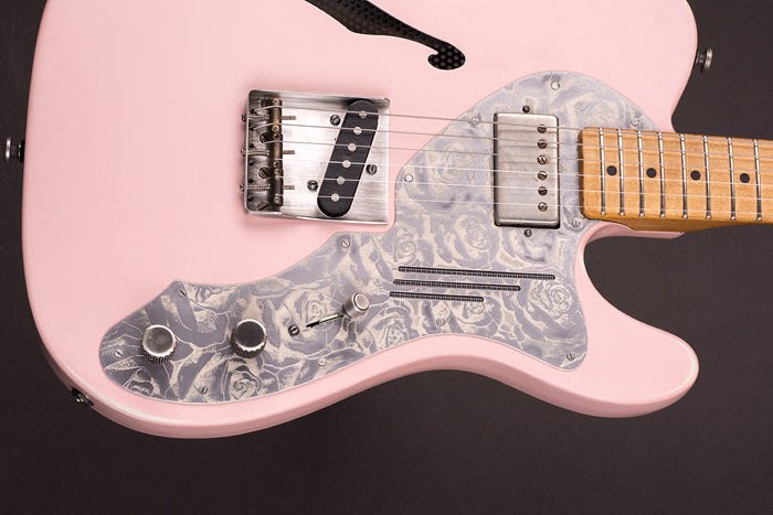 17031 Shell Pink on Cream Roses Deluxe SteelCaster – James