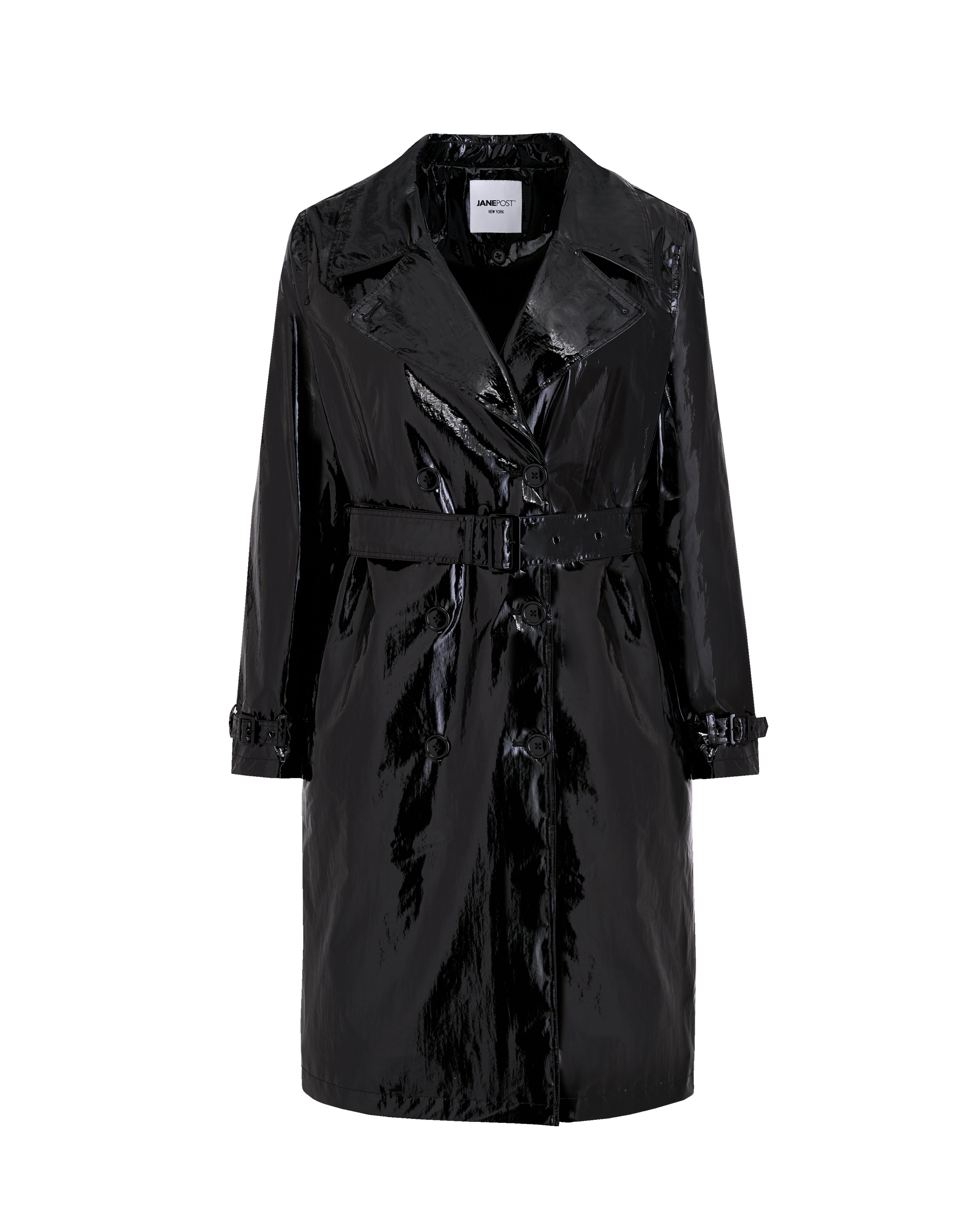 Double Breasted Trench - Black – Jane Post