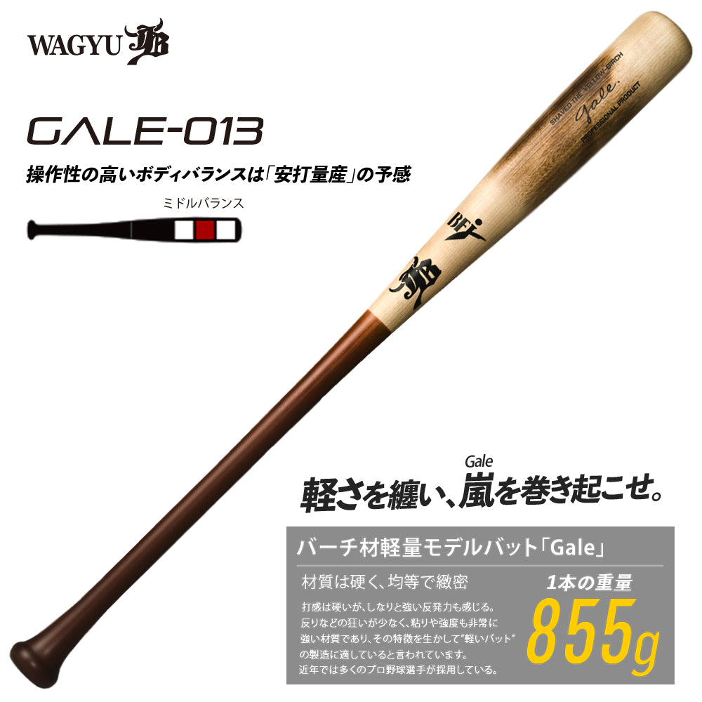 バーチ材硬式木製バット「ゲイル-Gale-」/BFJ対応 – ボールパーク