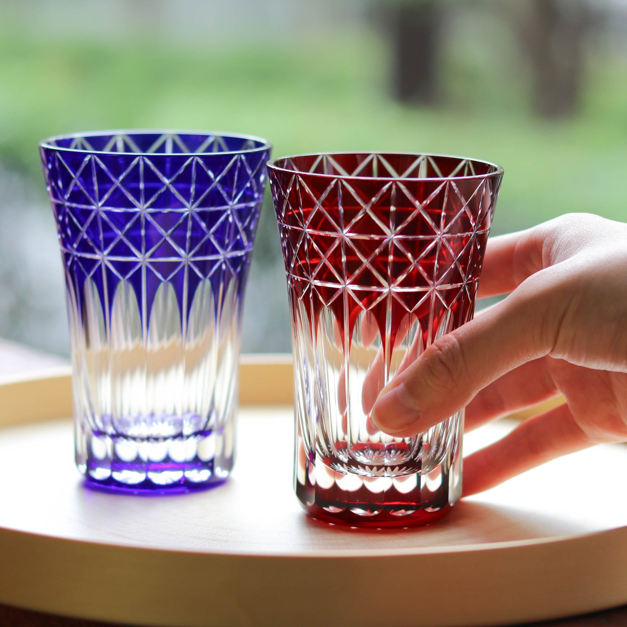 還暦祝いに贈る赤いグラス｜江戸切子・薩摩切子・赤いタンブラー特集