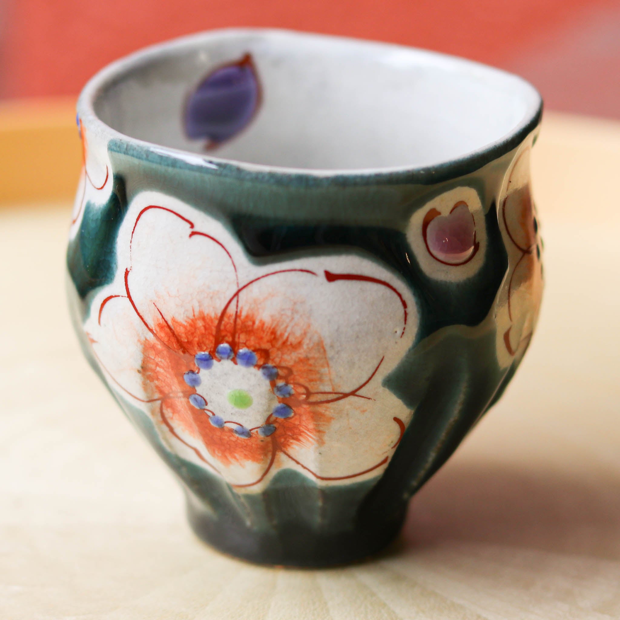 九谷焼 酒器 | ぐい呑み | 釉彩花うらら | 虚空蔵窯