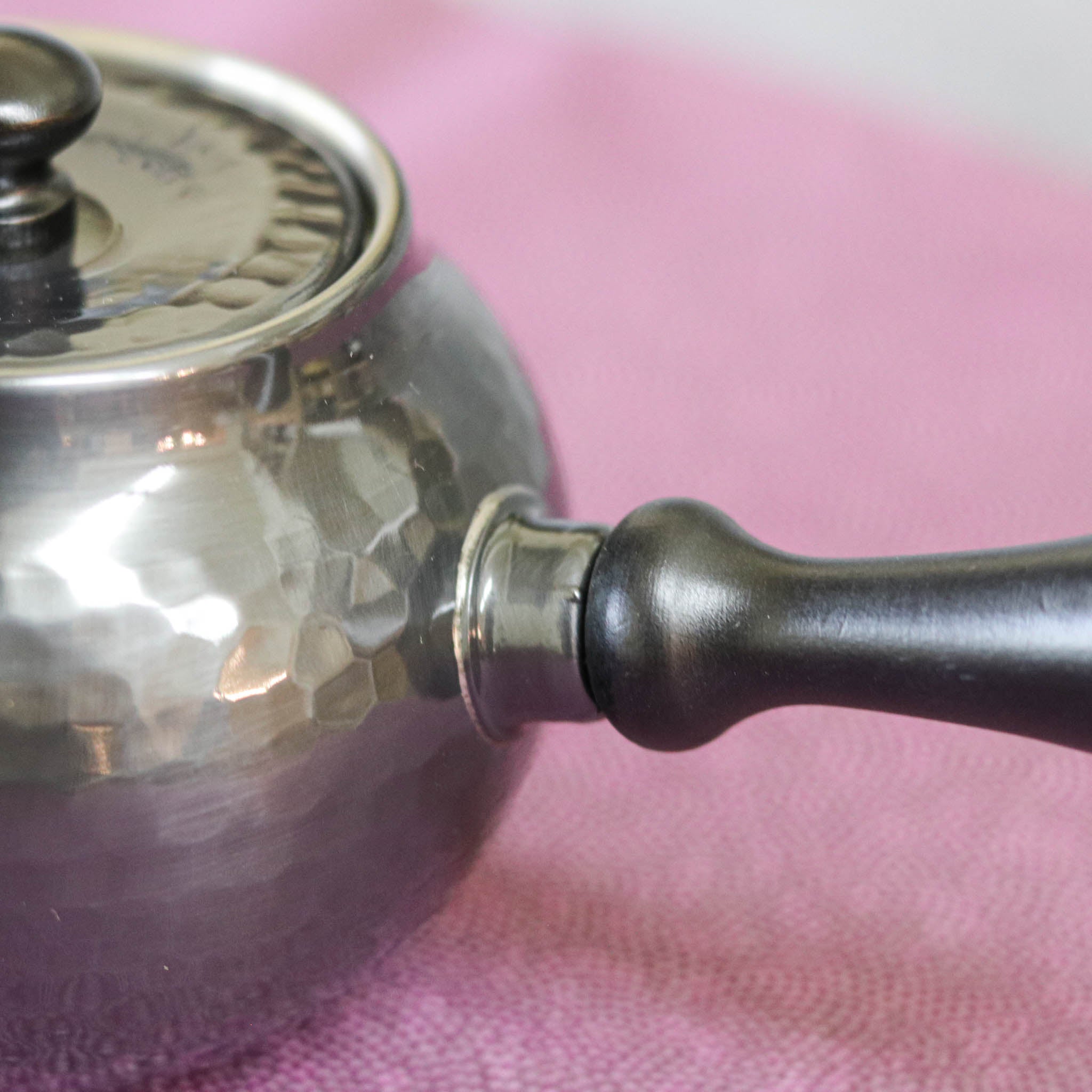 燕三条 急須 | 黒銅仕上鑓目(横手) | 新光堂