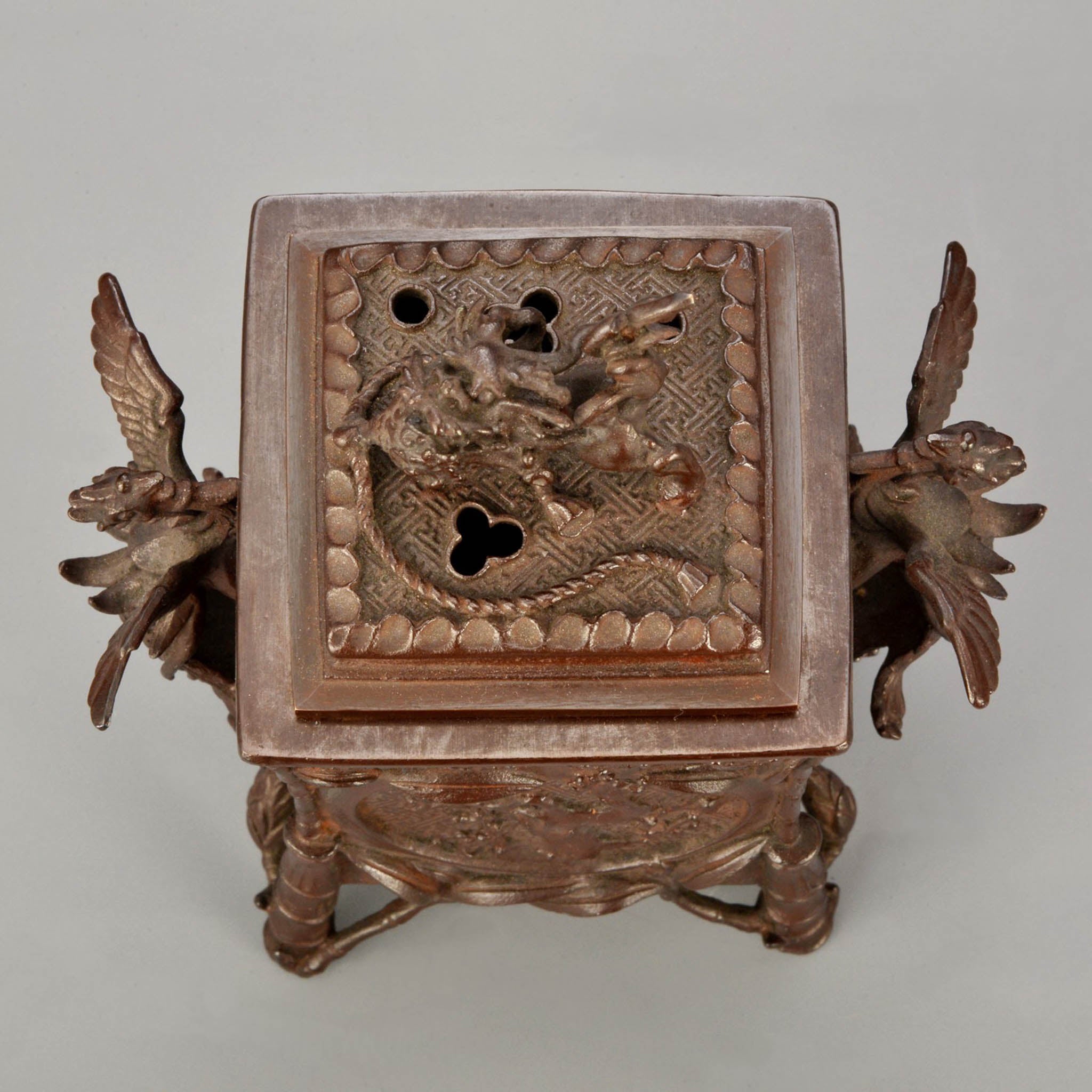 高岡銅器 香炉 | 玉獅子 | 銅 | 喜泉堂