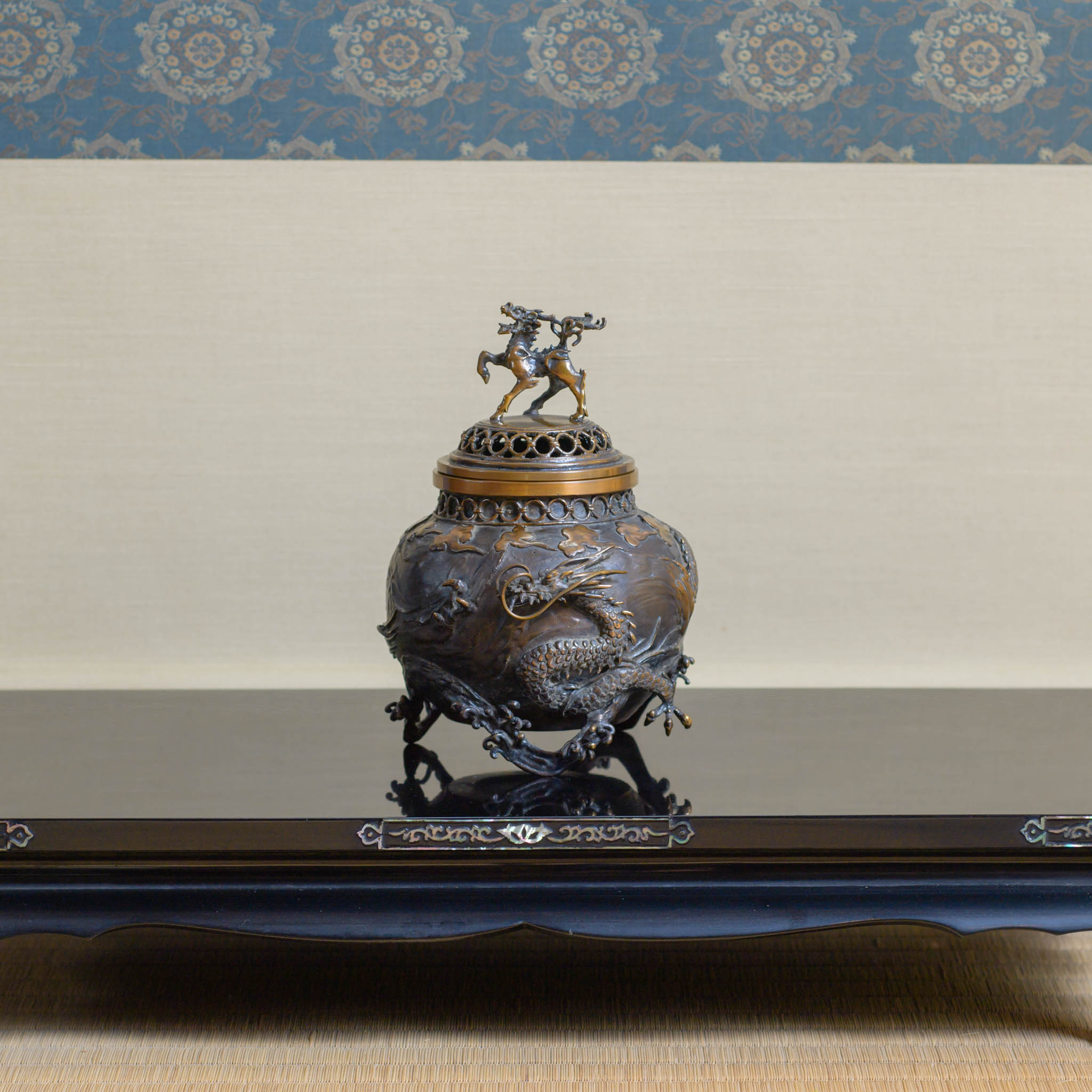 高岡銅器 香炉 | 雲龍 | 銅 | 喜泉堂