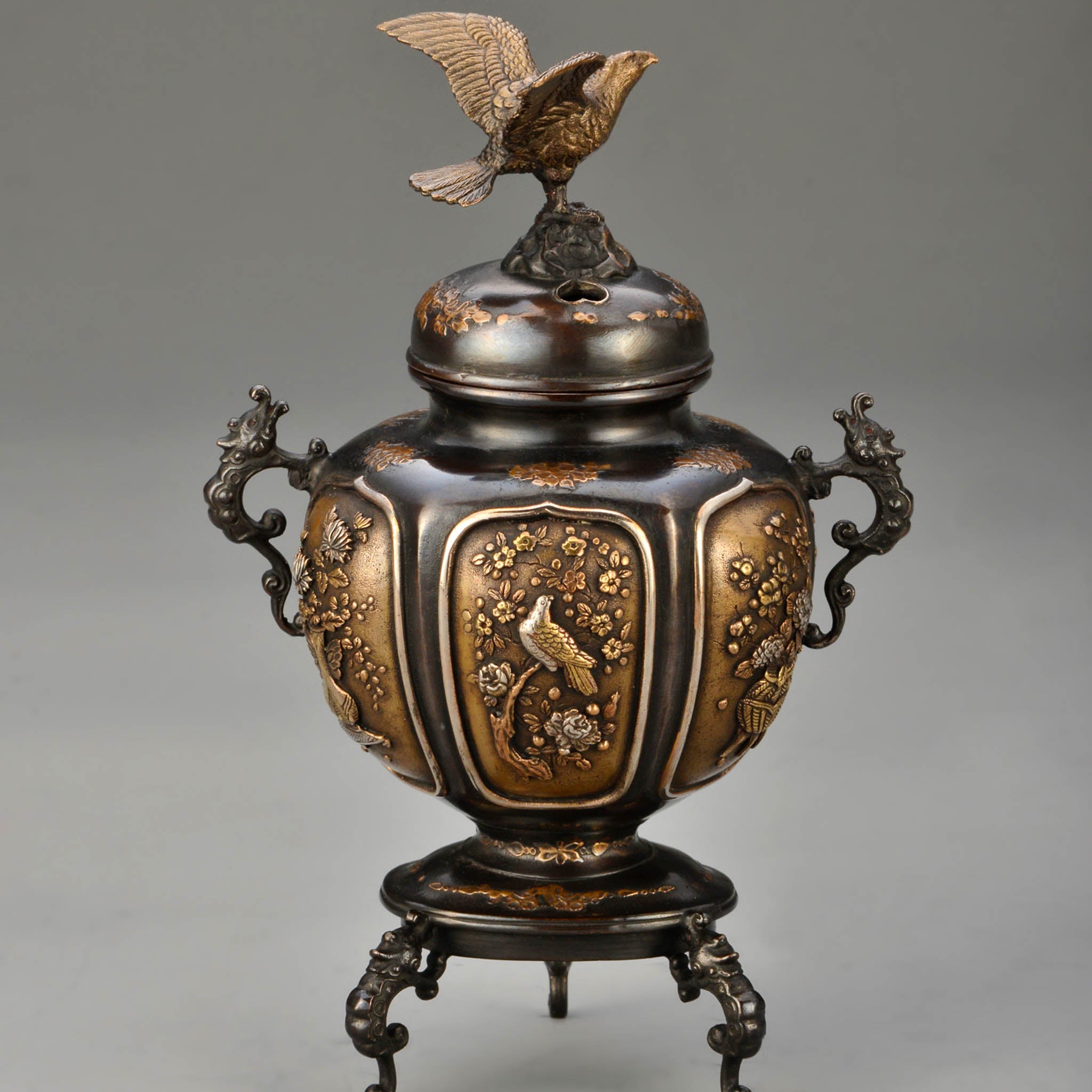 高岡銅器 香炉 | 彩華 彩色 | 銅 | 喜泉堂