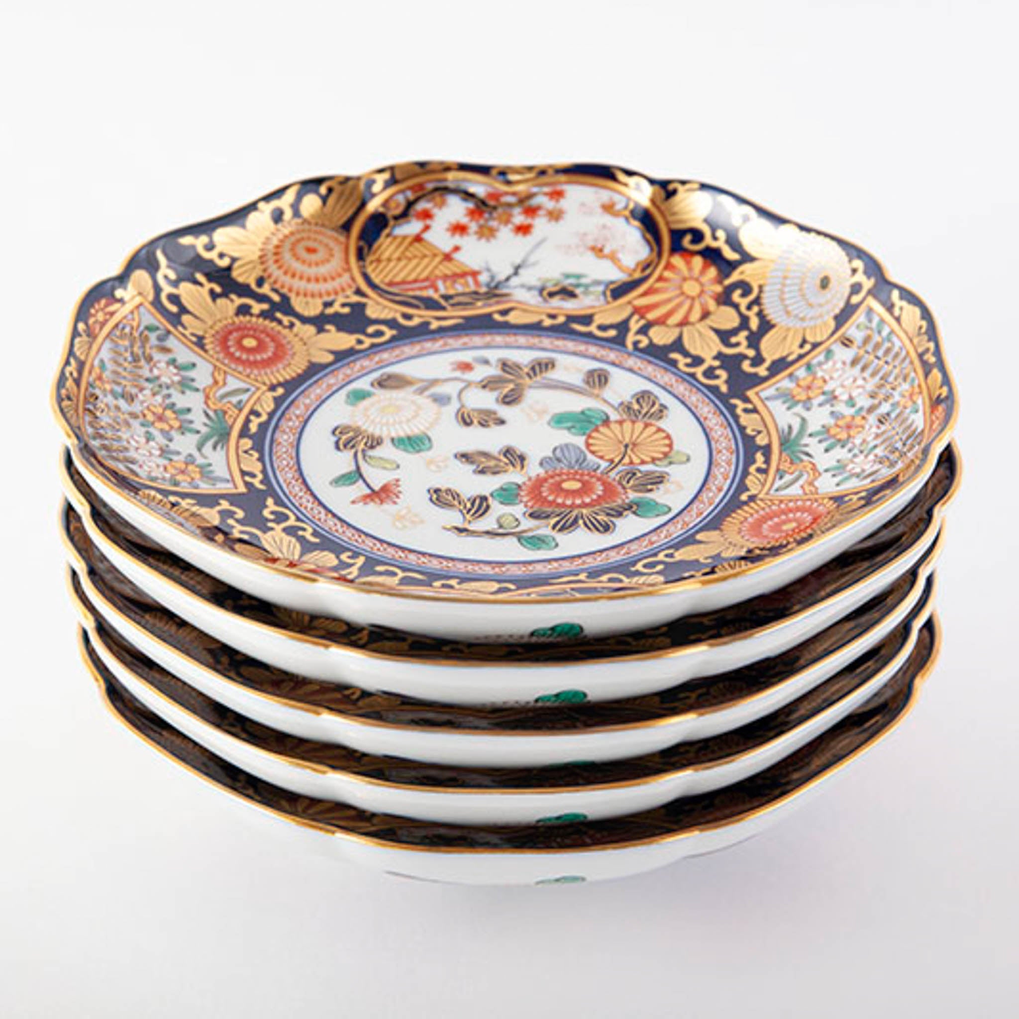 有田焼 | 盛皿・特小 5客セット | 琳派 古伊万里様式 | 賞美堂