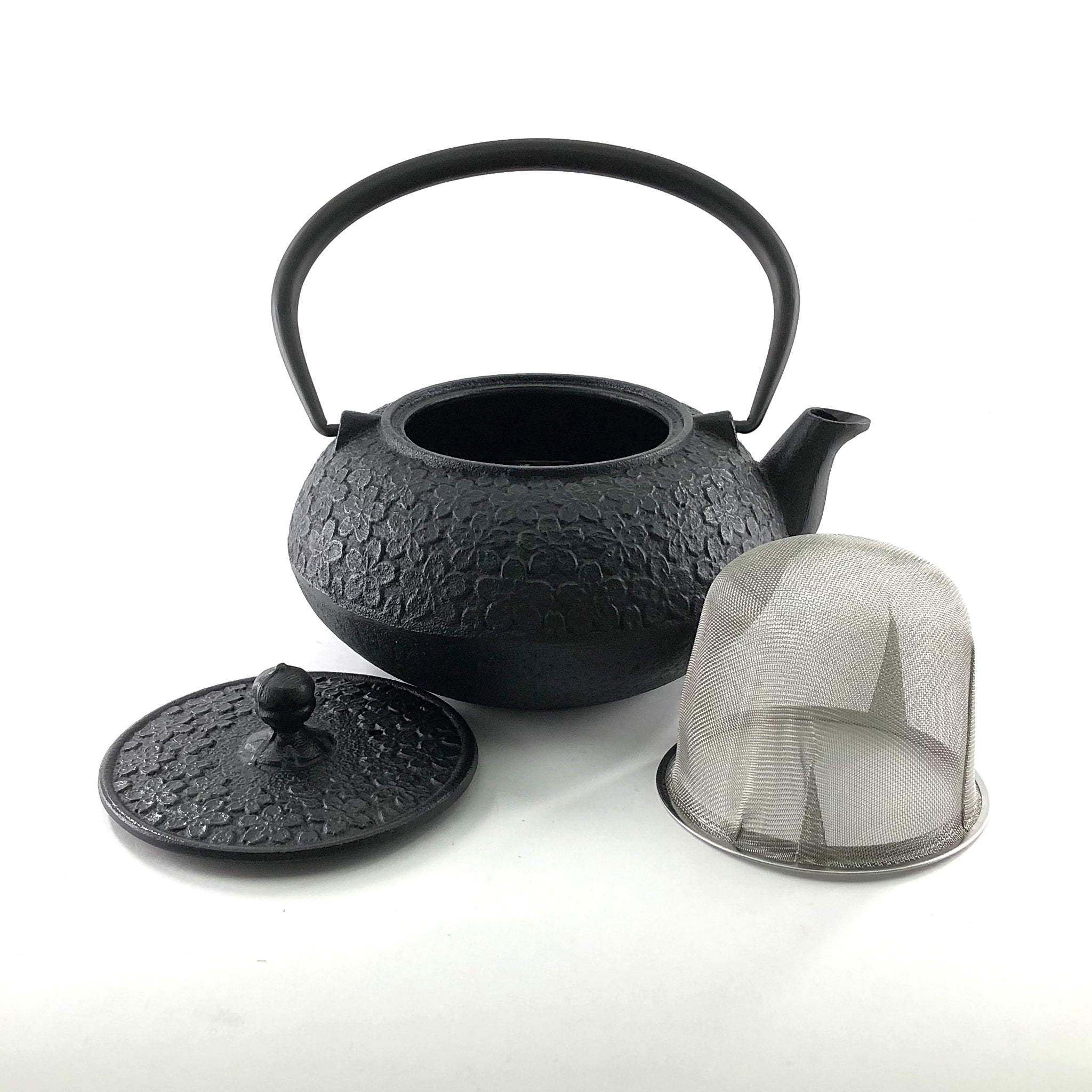 南部鉄器 急須 | さくら | 0.6L 黒 | ロジアソシエイツ