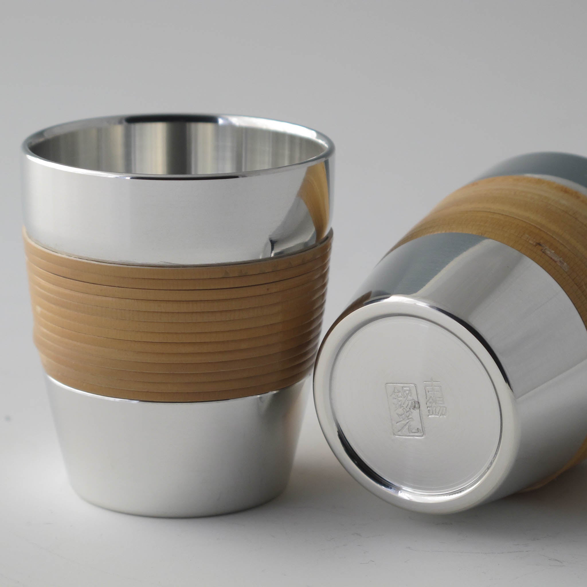 錫器 ぐい呑み | 籐巻 | 錫光