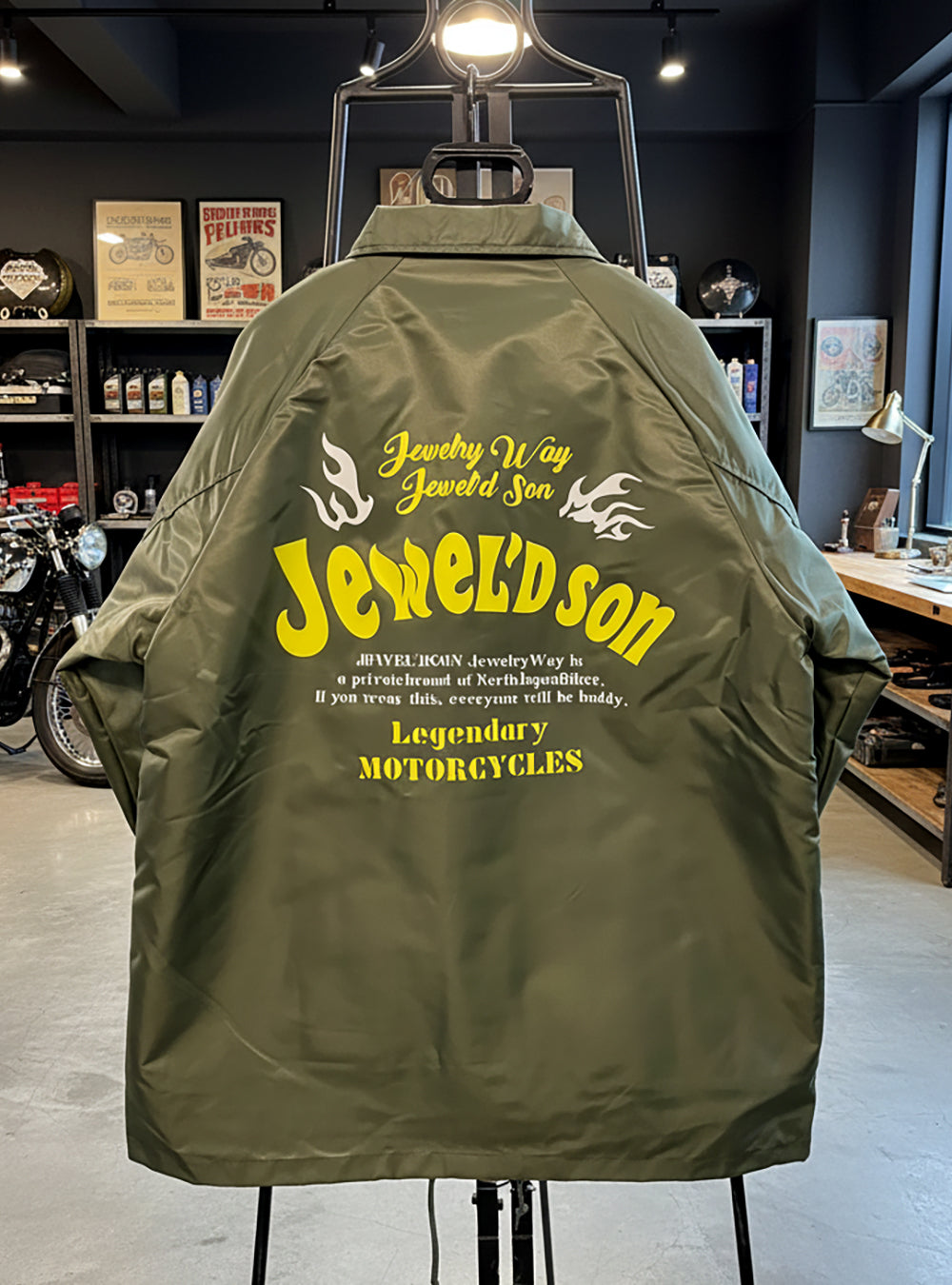 コーチジャケット（裏ボア）【オリーブコーチ】 | JEWEL'D SON