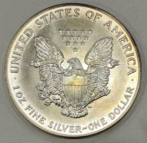 アメリカドル(USD)1ドル銀貨 コイン イーグル リバティー 1990年【送料