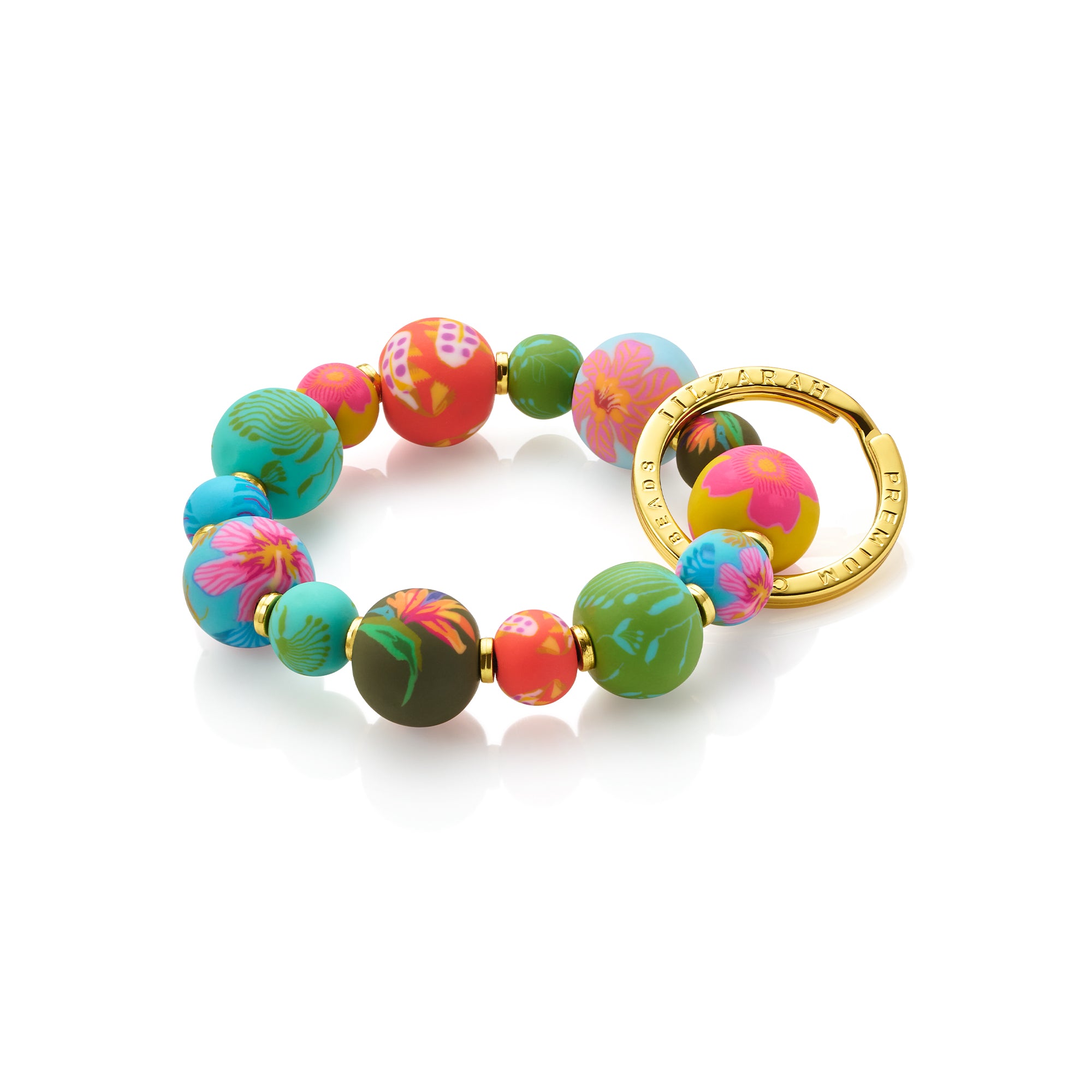 Paradise Island Small Bead Wrist Keychain - JILZARAH