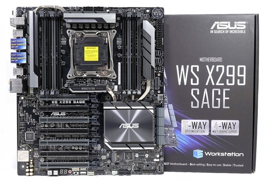 ASUS WS X299 SAGE」をレビュー。x16サイズPCI-Eスロットを全7段フル