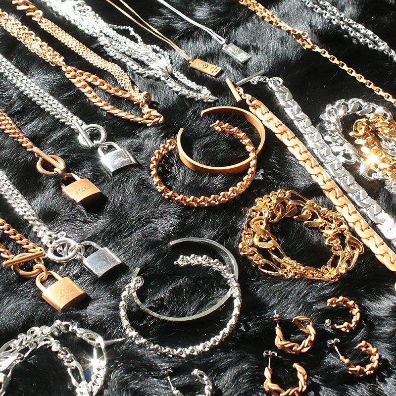 M.U.L. エムユーエル ダイヤモンドダブルCDチェーンブレスレット MULA