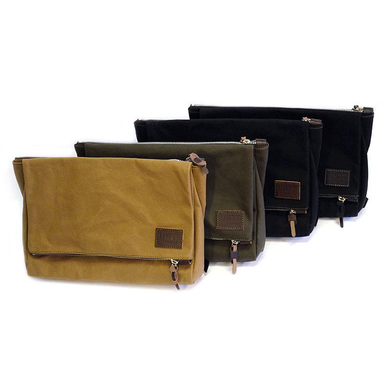 フェザンキャンバスメッセンジャーバッグ