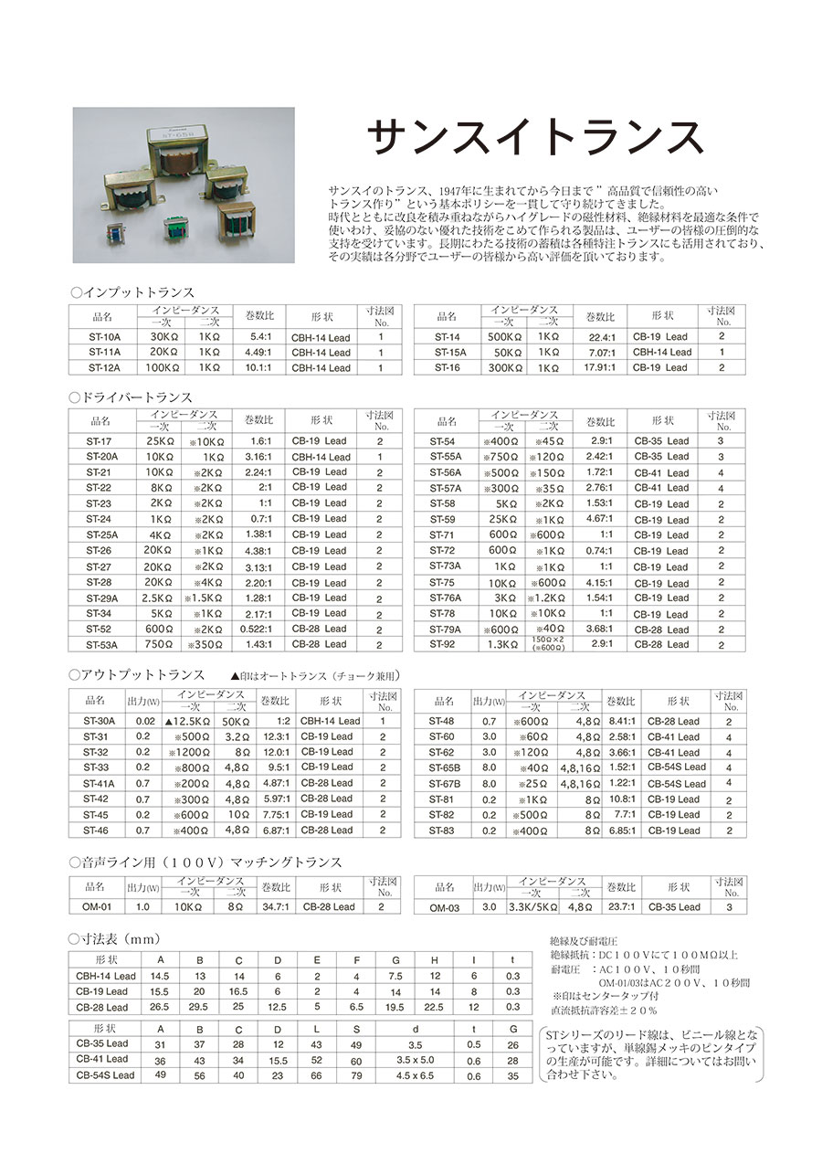 サンスイトランス｜MISUMI-VONA｜ミスミの総合Webカタログ