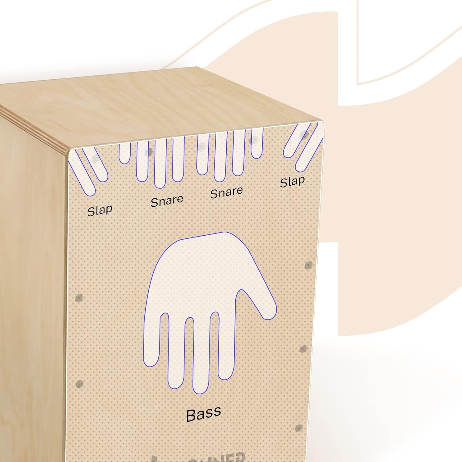 DCD-1 カホン 木製 打楽器 ギター弦内蔵 バッグ付 軽量 コンパクト Donner