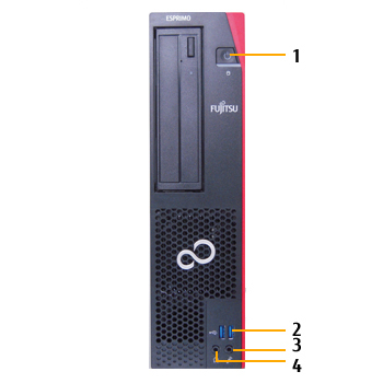 富士通 デスクトップパソコン（PC） ESPRIMO D588/CX 各部名称/外観